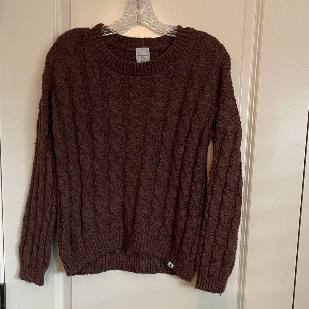 Abercrombie Kids Brown Cable Knit Sweater